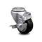 Service Caster 3.5 Inch Black Polyurethane Wheel Swivel Bolt Hole Caster with Brake SCC SCC-BH20S3514-PPUB-BLK-TLB - alternate 1